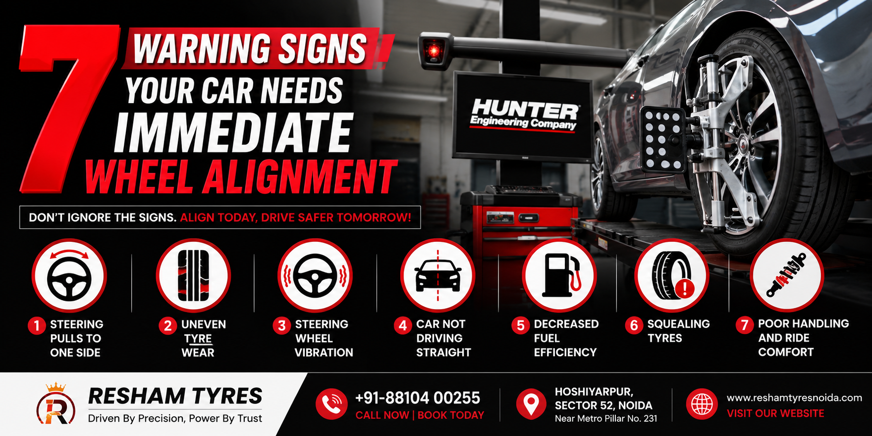 7 Warning Signs Your Car Needs Immediate Wheel Alignment