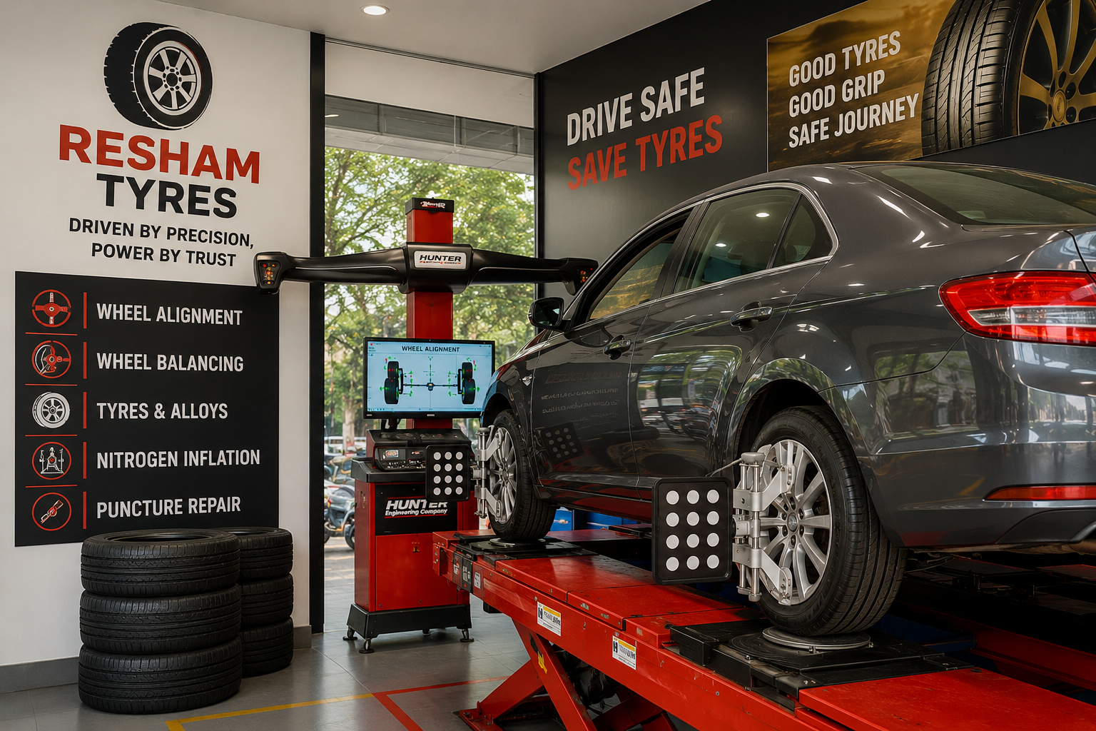 Computerized Wheel Alignment Service in Noida – Drive Safe & Save Tyres