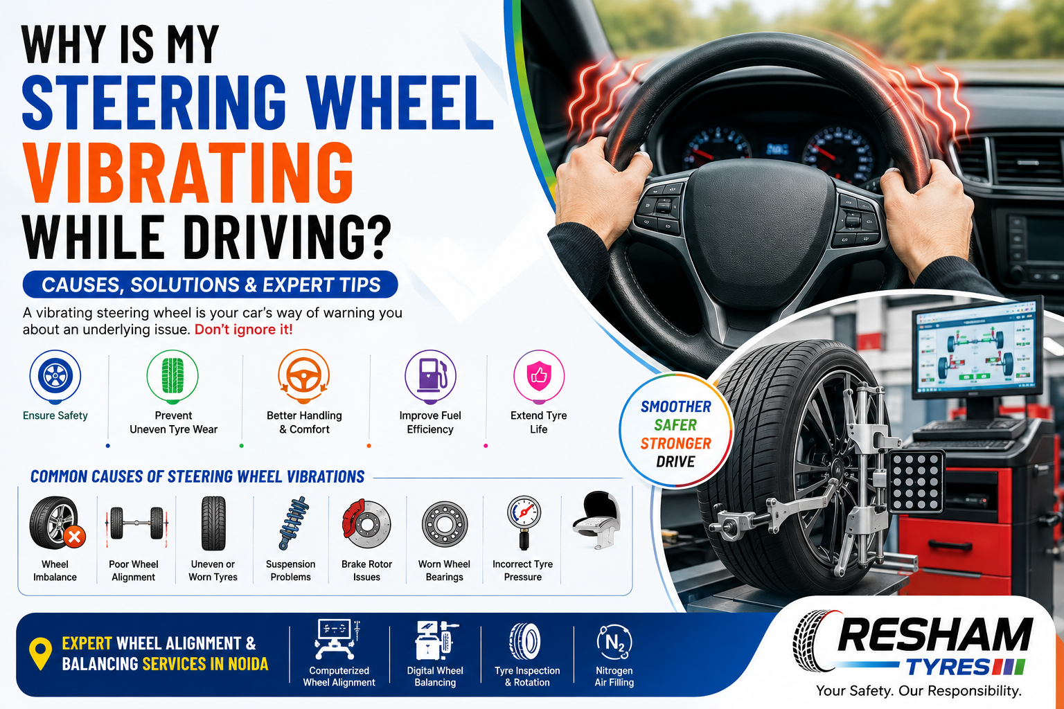 Why Is My Steering Wheel Vibrating While Driving? Causes, Solutions & Expert Tips (2026 Guide)